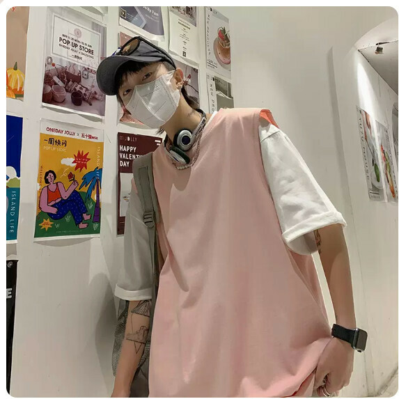 熱推無袖背心男夏（粉紅色【M_5XL碼】（下單後聯繫客服確認發貨尺碼））