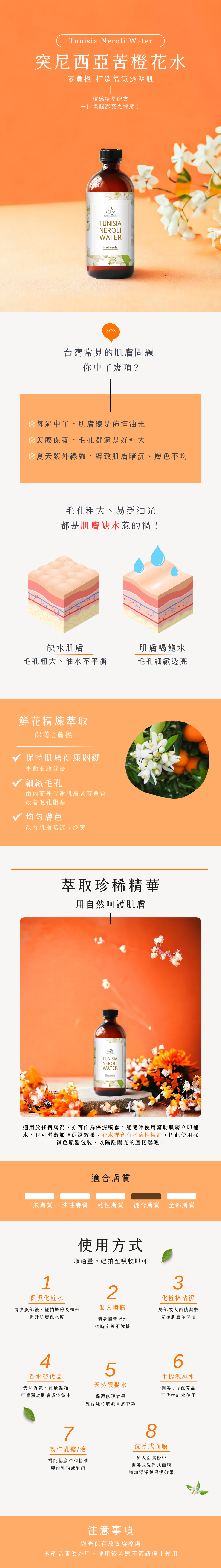 突尼西亞苦橙花水詳情介紹