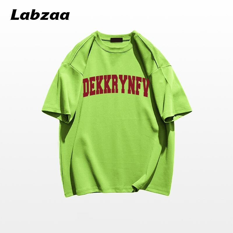 Casual loose short-sleeved T-shirt (M-3XL fluorescent green) [Please contact customer service to confirm the shipping size after placing an order]