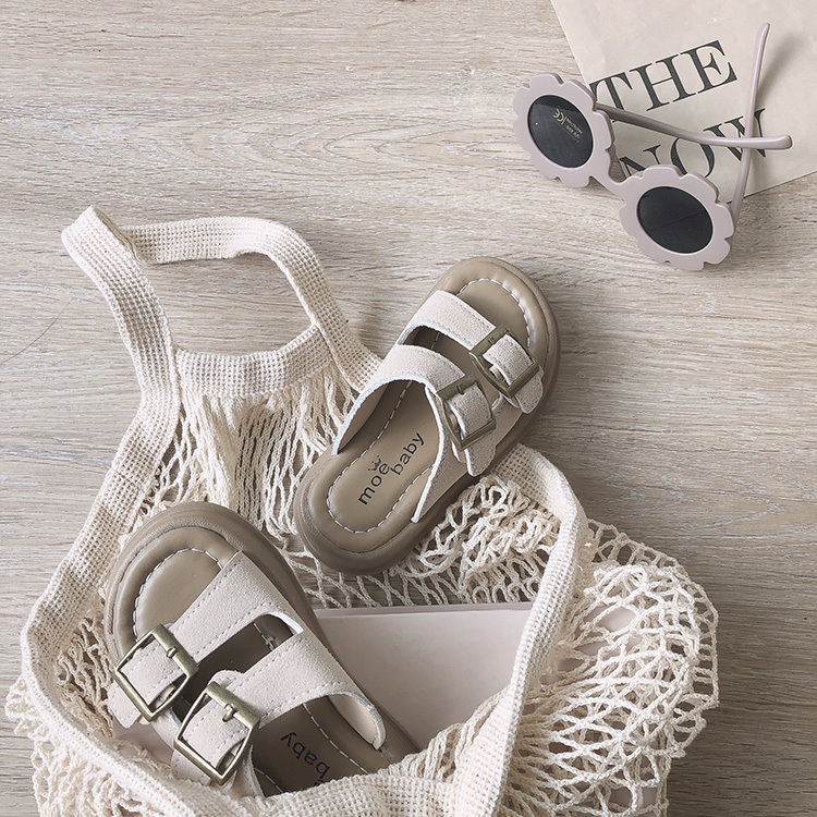 休閒扣環勃肯拖鞋