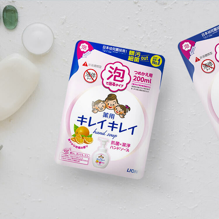 日本 LION 獅王 趣淨洗手慕斯 瓶裝250ml/補充包200ml【AT017】