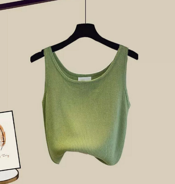 Camisole#Single piece (green) (size M-4XL) (Contact customer service to confirm size after placing an order) 