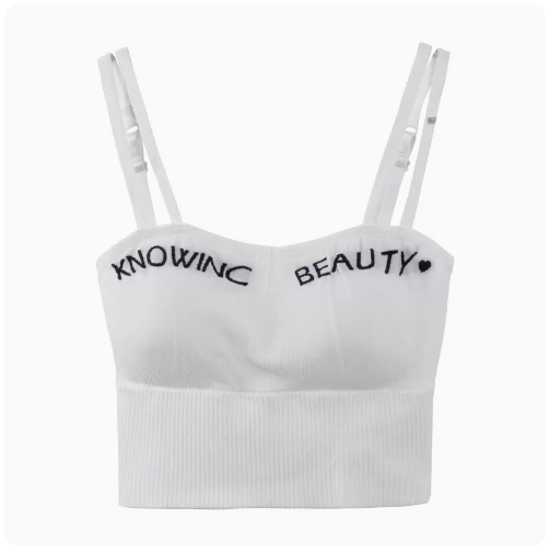 Babes Letter Suspenders (White) (One Size)