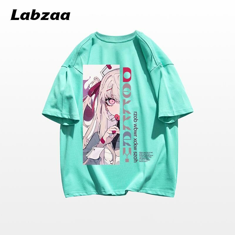 Casual loose short-sleeved T-shirt (M-3XL lake blue) [After placing an order, please contact customer service to confirm the shipping size]