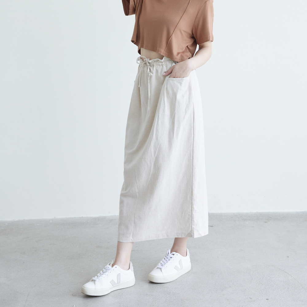 SALE500 花邊腰抽繩半身裙