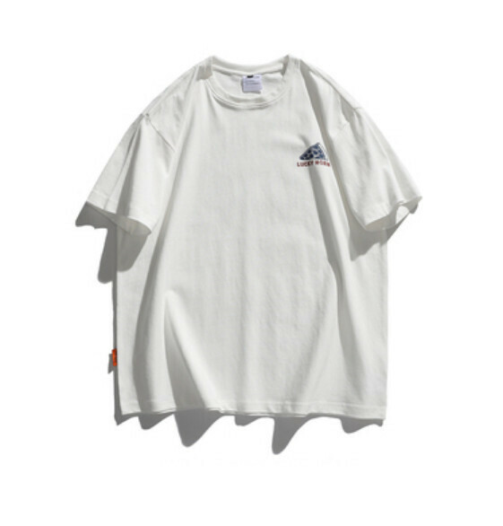 Summer loose print short sleeve T (white) [M-2XL size] [Contact customer service to confirm the shipping size after placing an order]