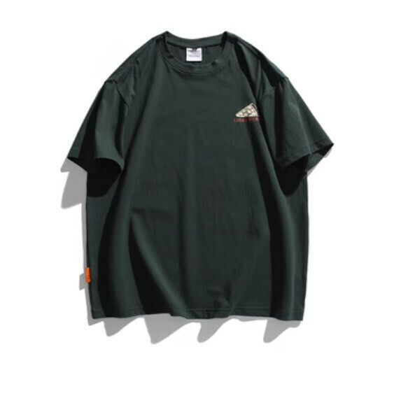Summer loose print short sleeve T (green) [M-2XL size] [Contact customer service to confirm the shipping size after placing an order]