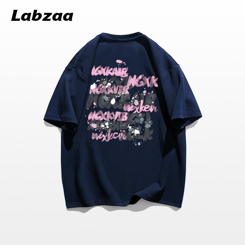 Casual loose short-sleeved T-shirt (M-3XL navy blue) [Please contact customer service to confirm the shipping size after placing an order]