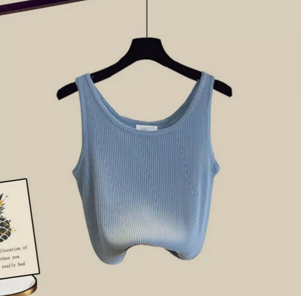 Women's Clothing - Vest #Single Piece (Blue) (M-4XL Size) (Contact customer service to confirm size after placing an order) 