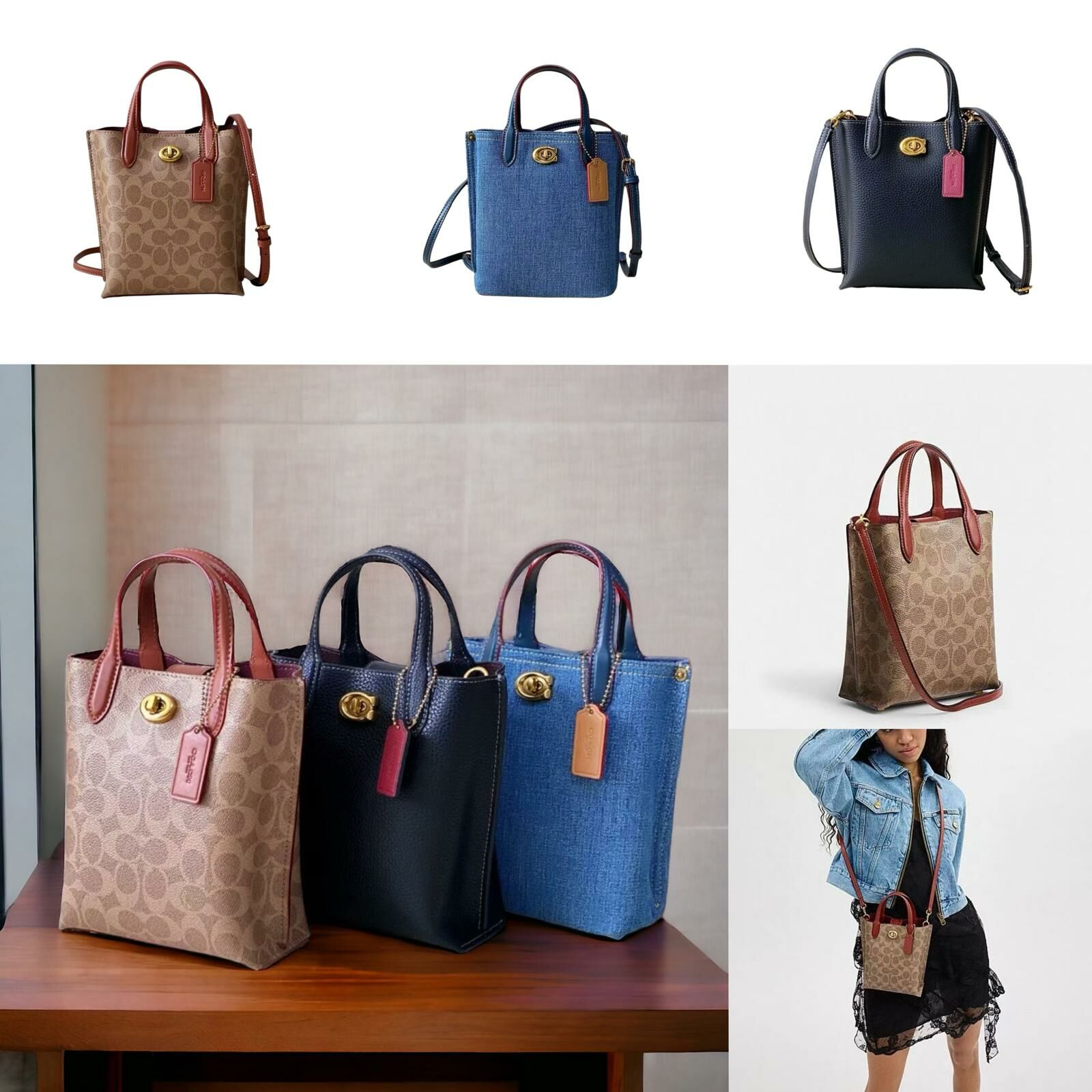 WILLOW 16 經典 SIGNATURE 帆布托特手袋