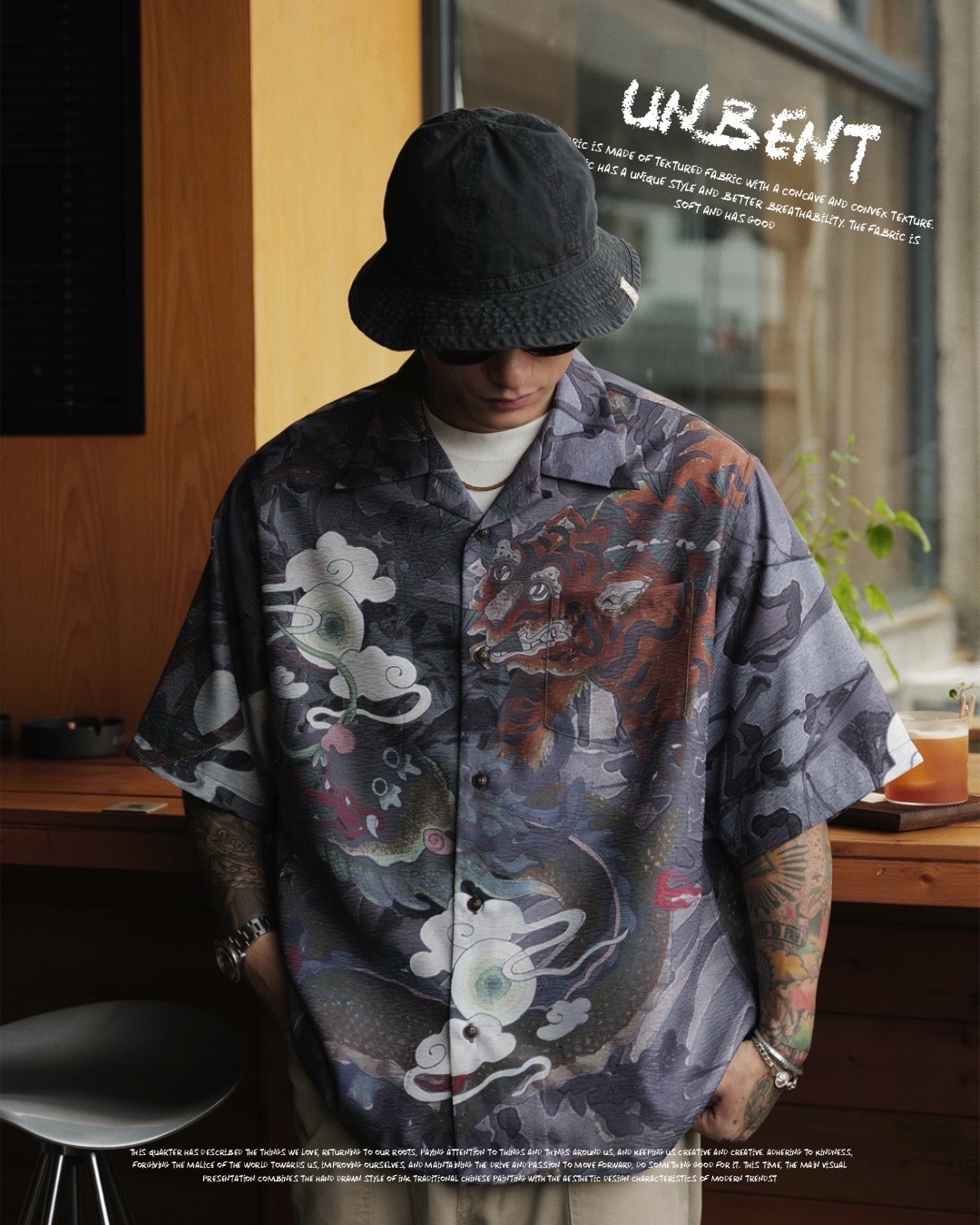 #預購 UNBENT 24SS 龍虎古巴領襯衫 兩色