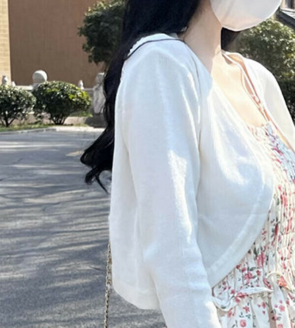 Knitted Cardigan#Single Piece (White) (M-4XL) (Contact customer service to confirm size after placing an order) 