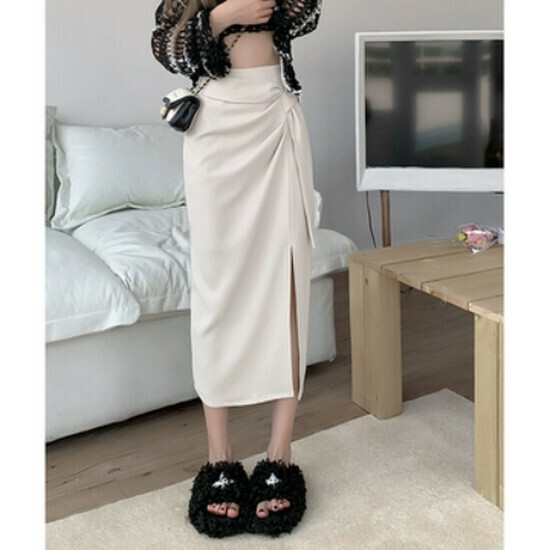 Hot Selling Irregular Strappy Skirt [Apricot] [S-XL] (Please contact customer service to confirm the delivery size after placing the order)