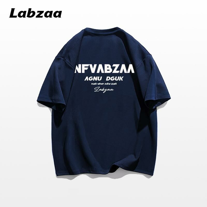 爆款休閒寬鬆短袖T恤( M-3XL碼 藏青色）【下單後請聯絡客服確認發貨尺碼】