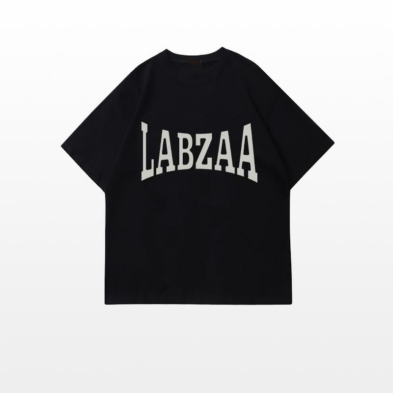 激抵休閒寬鬆短袖T恤( M-3XL碼 黑色)【下單後請聯絡客服確認發貨尺碼】