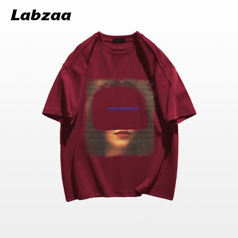 Casual loose short-sleeved T-shirt (M-3XL burgundy) [Please contact customer service to confirm the shipping size after placing an order]