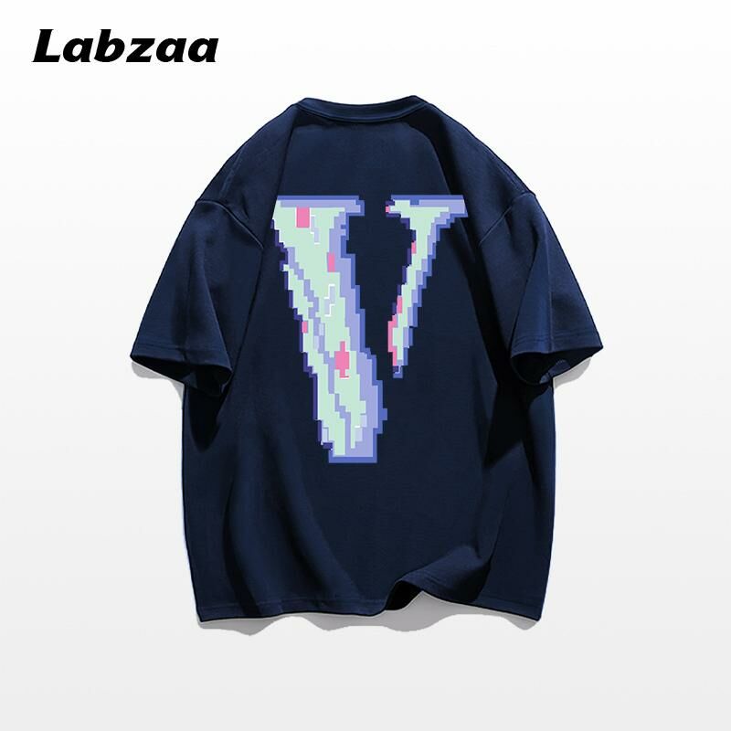 Casual loose short-sleeved T-shirt (M-3XL navy blue) [Please contact customer service to confirm the shipping size after placing an order]
