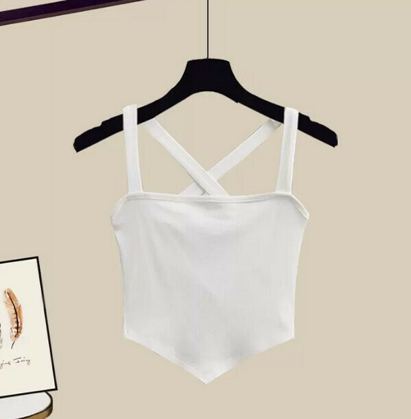 Spice Girl Small Camisole #Single Piece (White) (M-4XL) (Contact customer service to confirm size after placing an order) 