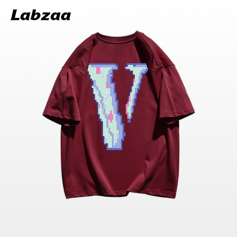 Casual loose short-sleeved T-shirt (M-3XL burgundy) [Please contact customer service to confirm the shipping size after placing an order]