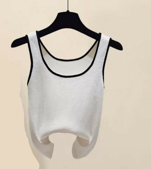 Women's Vest#Single Piece (White) (M-4XL) (Contact customer service to confirm size after placing an order) 