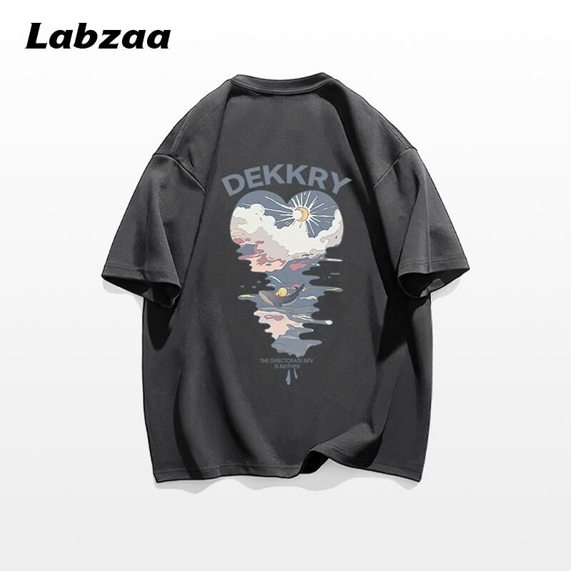 Casual loose short-sleeved T-shirt (M-3XL dark gray) [Please contact customer service to confirm the shipping size after placing an order]