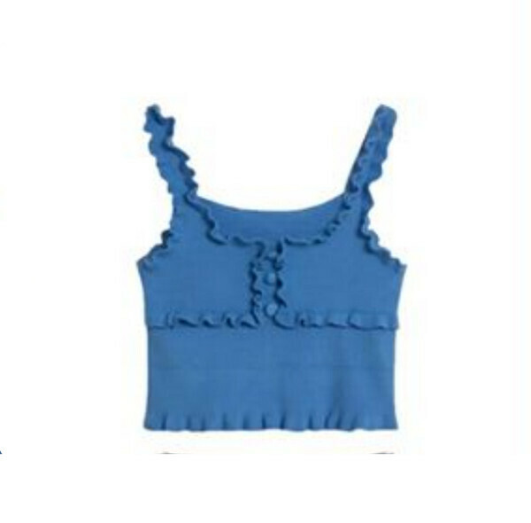 Chic Vest#Single Piece (Blue) (M-4XL) (Contact customer service to confirm size after placing an order) 