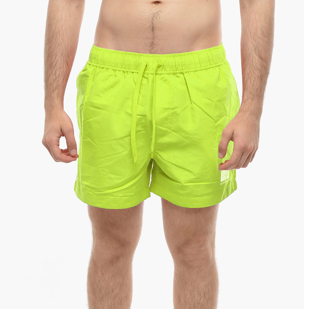 成人 14" 簡約沙灘短褲 - 熒光黃