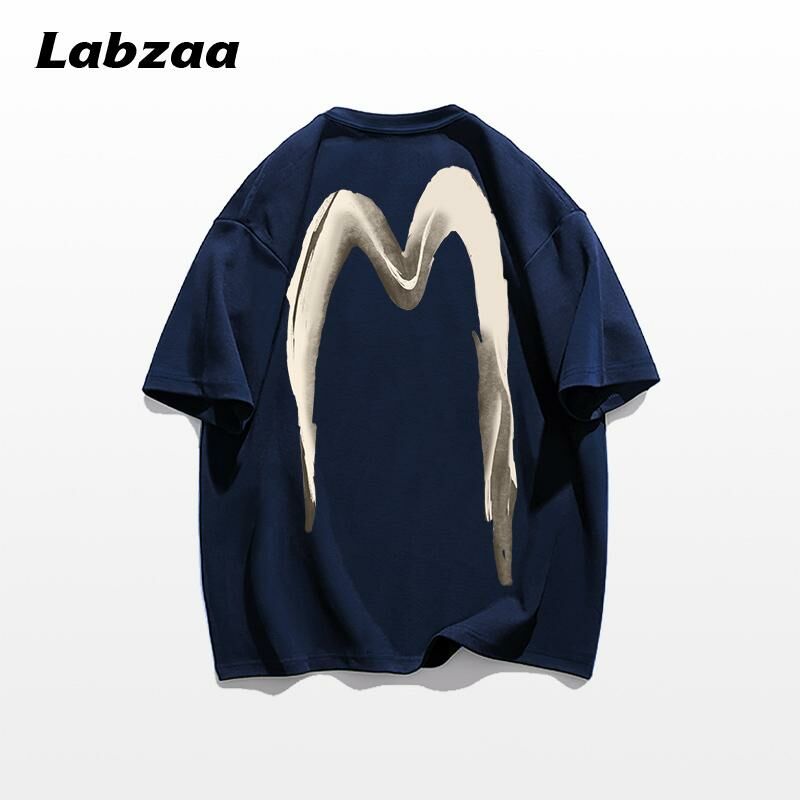 Casual loose short-sleeved T-shirt (M-3XL navy blue) [Please contact customer service to confirm the shipping size after placing an order]