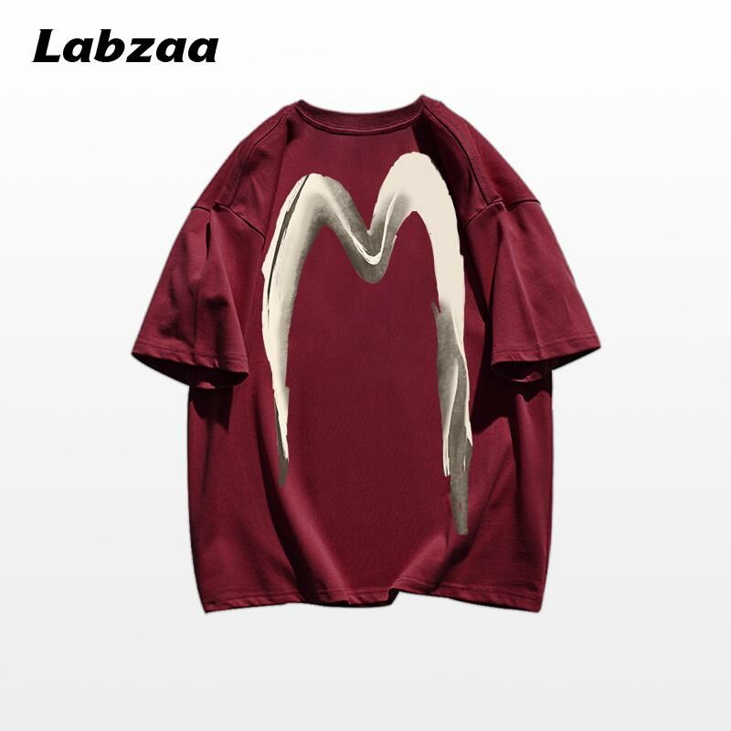 Casual loose short-sleeved T-shirt (M-3XL burgundy) [Please contact customer service to confirm the shipping size after placing an order]