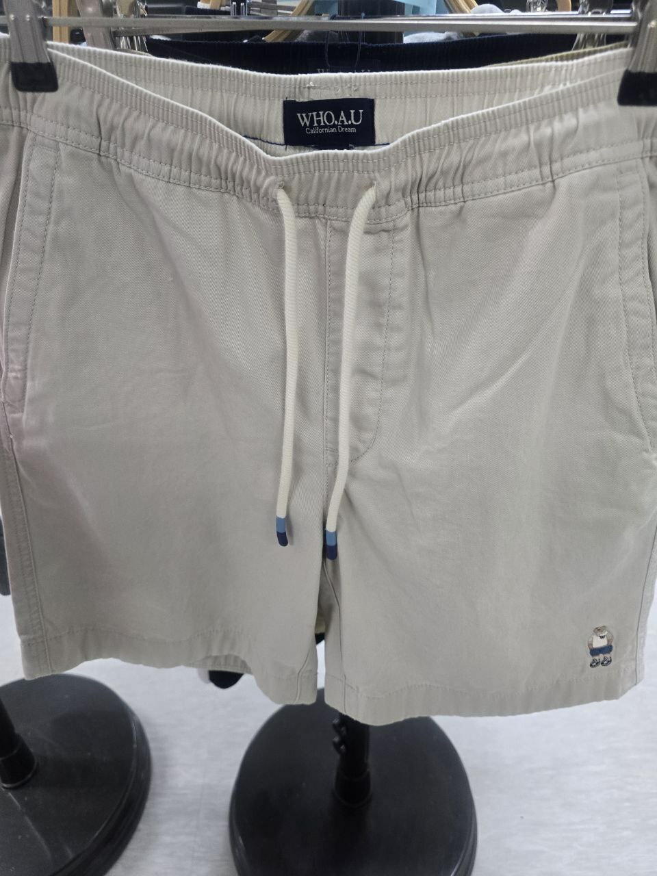 [S] WHO.A.U STEVE BASIC SHORTS,IVORY, WHTHE2501M-00-IVORY (SWAU334)