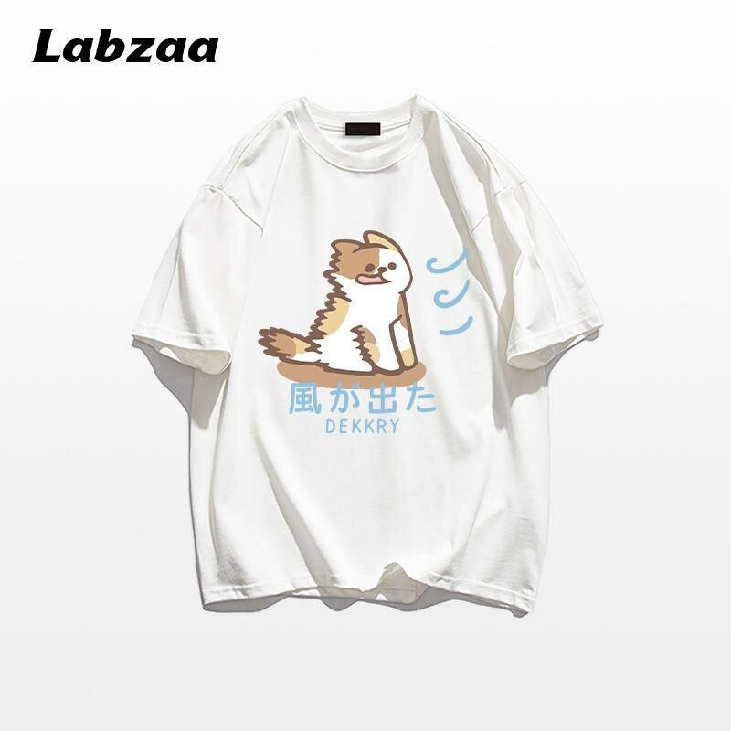 Casual loose short-sleeved T-shirt (M-3XL white) [Please contact customer service to confirm the shipping size after placing an order]