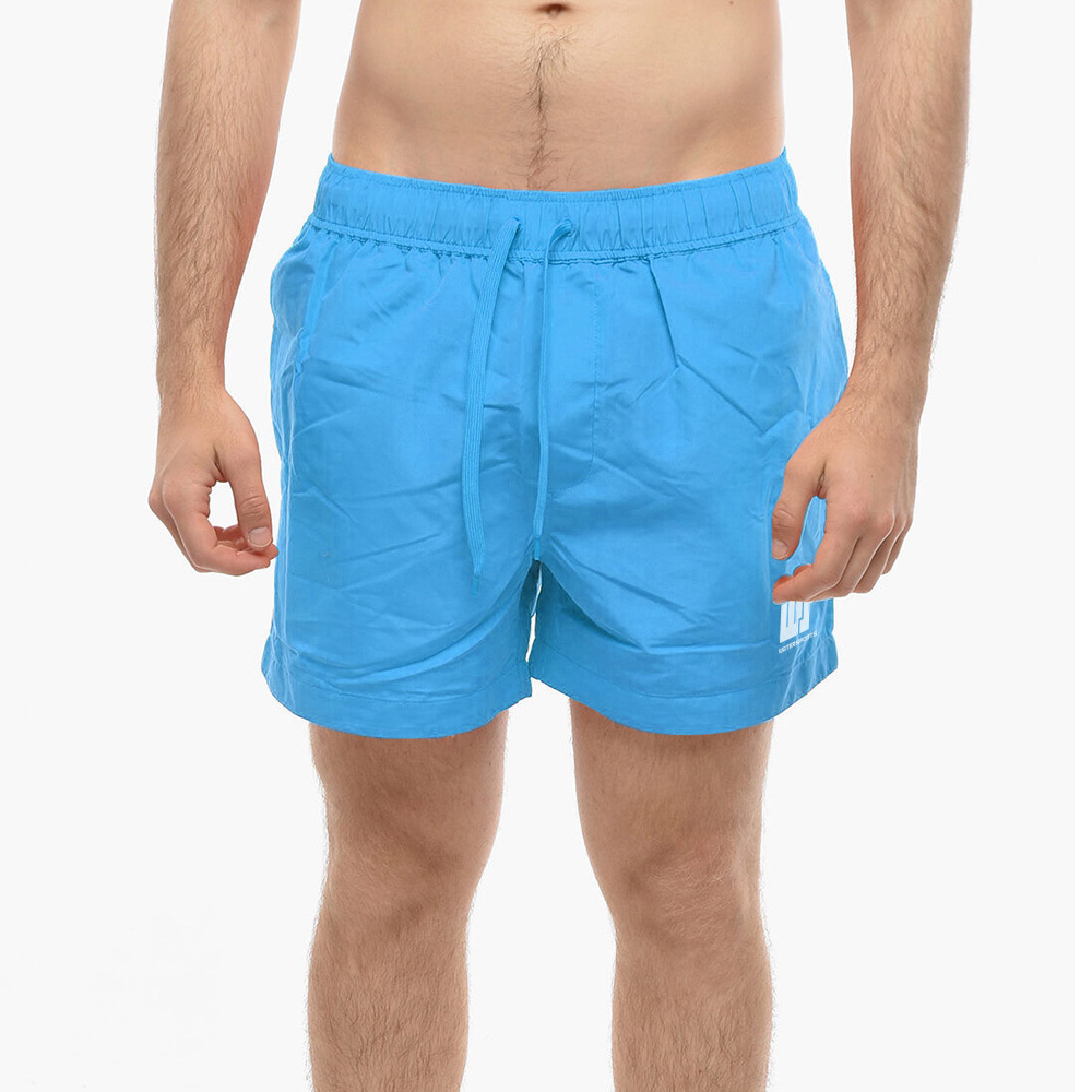 成人 14" 簡約沙灘短褲 - 藍