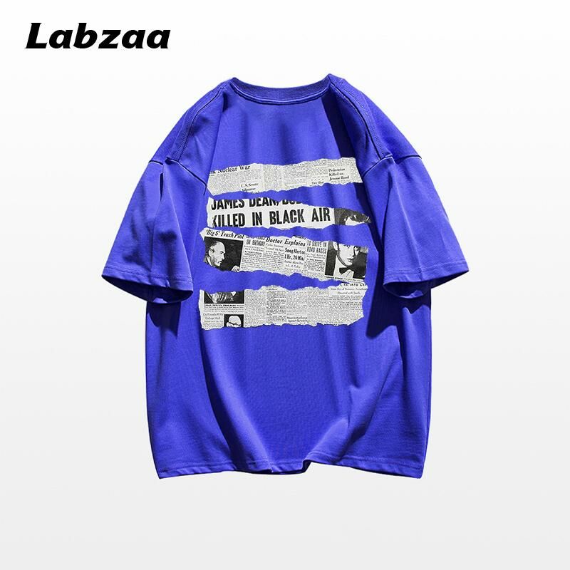 Casual loose short-sleeved T-shirt (M-3XL royal blue) [Please contact customer service to confirm the shipping size after placing an order]