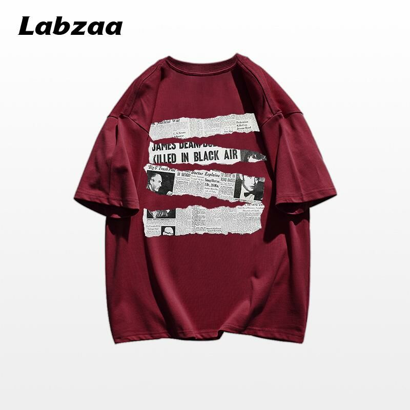 Casual loose short-sleeved T-shirt (M-3XL burgundy) [Please contact customer service to confirm the shipping size after placing an order]
