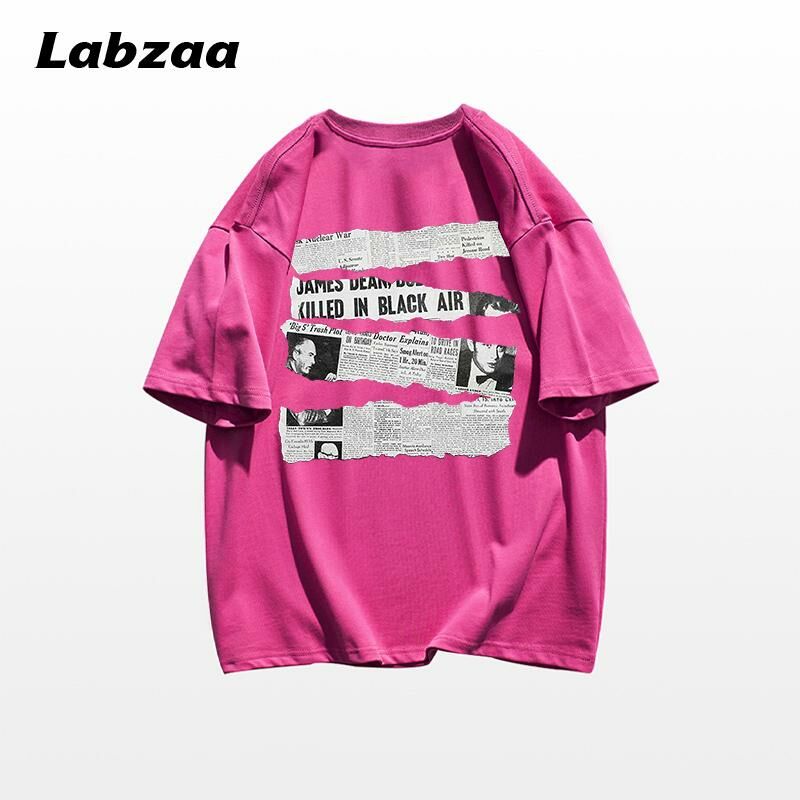 Casual loose short-sleeved T-shirt (M-3XL rose red) [Please contact customer service to confirm the shipping size after placing an order]