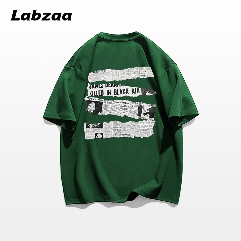 Casual loose short-sleeved T-shirt (M-3XL green) [Please contact customer service to confirm the shipping size after placing an order]