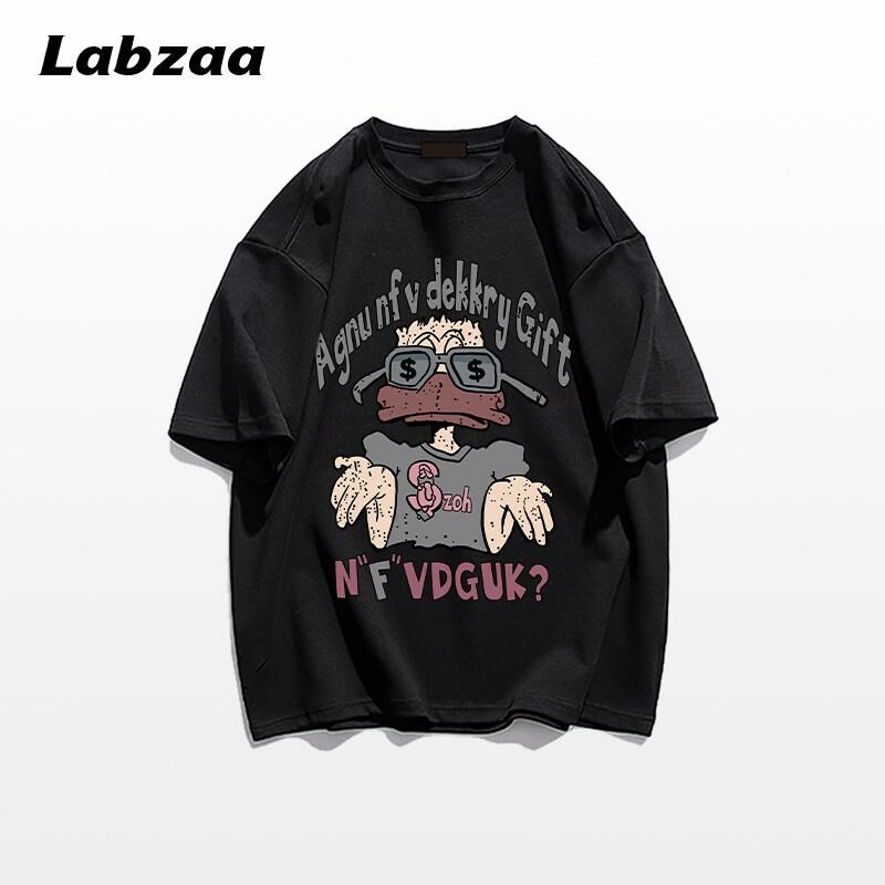 Casual loose short-sleeved T-shirt (M-3XL black) [Please contact customer service to confirm the shipping size after placing an order]