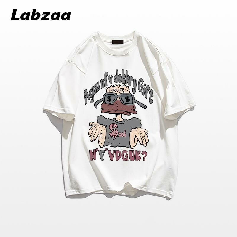 Casual loose short-sleeved T-shirt (M-3XL white) [Please contact customer service to confirm the shipping size after placing an order]