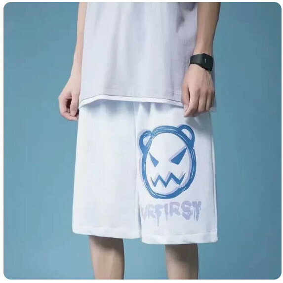 激抵短褲男夏季（白色【M_5XL碼】（下單後聯繫客服確認發貨尺碼）
