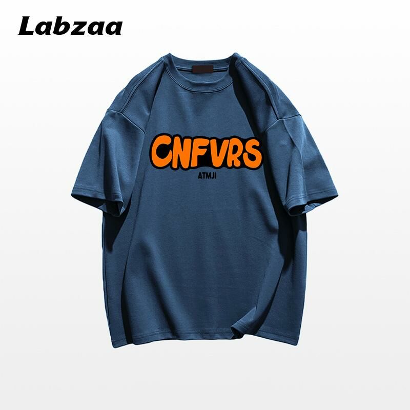 爆款休閒寬鬆短袖T恤( M-3XL碼 霧霾藍)【下單後請聯絡客服確認發貨尺碼】