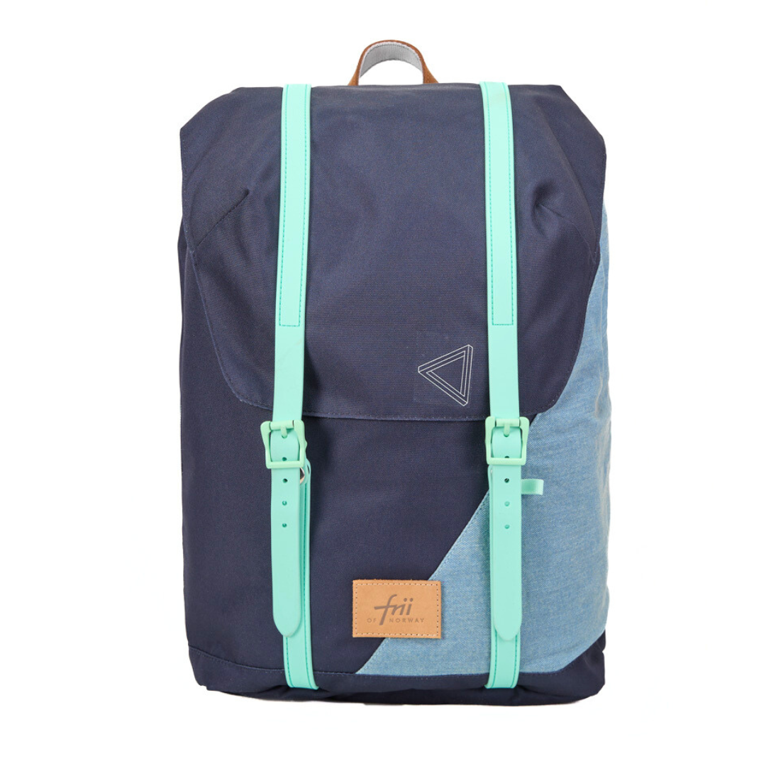 Frii RETRO 30L 護脊書包 - 24200 牛仔薄荷