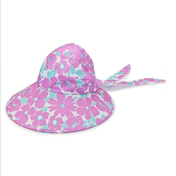 Hot selling large brim sunshade bow fisherman hat for women (pink)