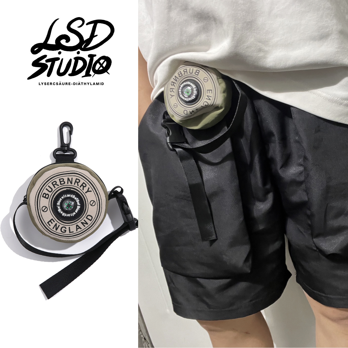 【SWMAY009】戶外風格指針設計小掛包