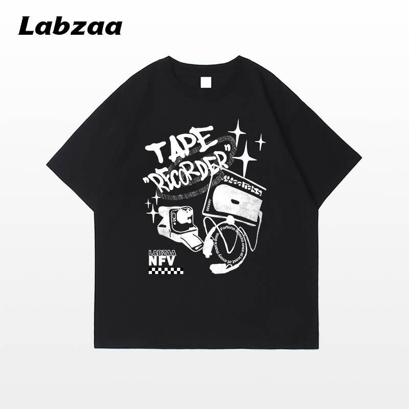 Casual loose short-sleeved T-shirt (S-3XL black. [260g high-quality version]) [After placing an order, please contact customer service to confirm the shipping size]