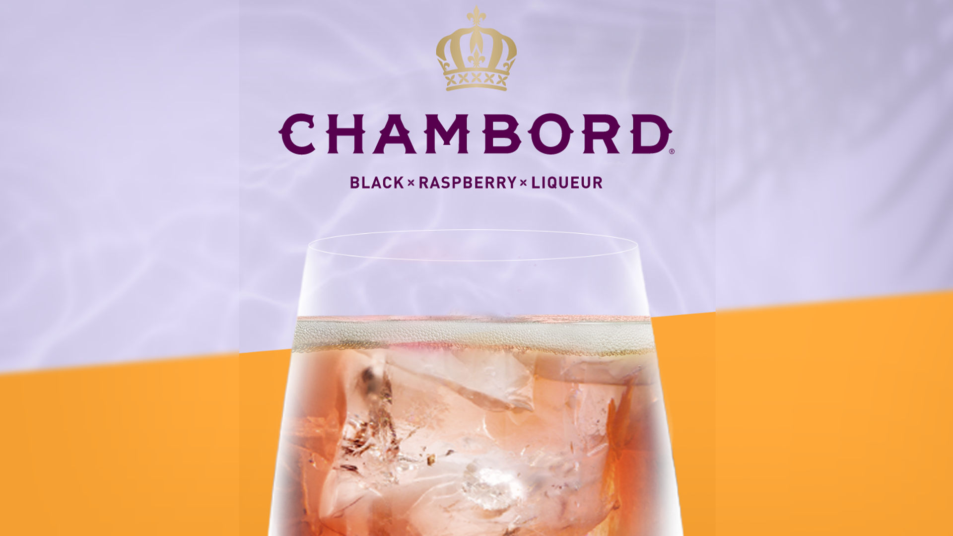 Chambord: A luxurious French black raspberry liqueur with a rich cognac base, perfect for elegant cocktails.