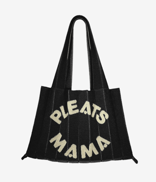 [S] PLEATS MAMA POODLE BAG,BLACK, PM23WU-AC01-BK1-F (SPL80)