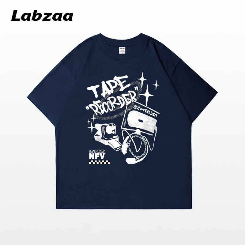 Casual loose short-sleeved T-shirt (S-3XL navy blue. [260g high-quality version]) [After placing an order, please contact customer service to confirm the shipping size]