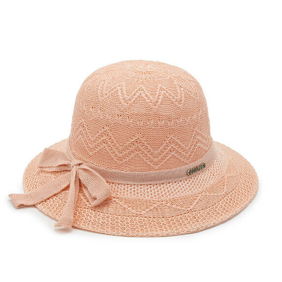 Hot selling big brim sun protection woven straw hat for women (pink)