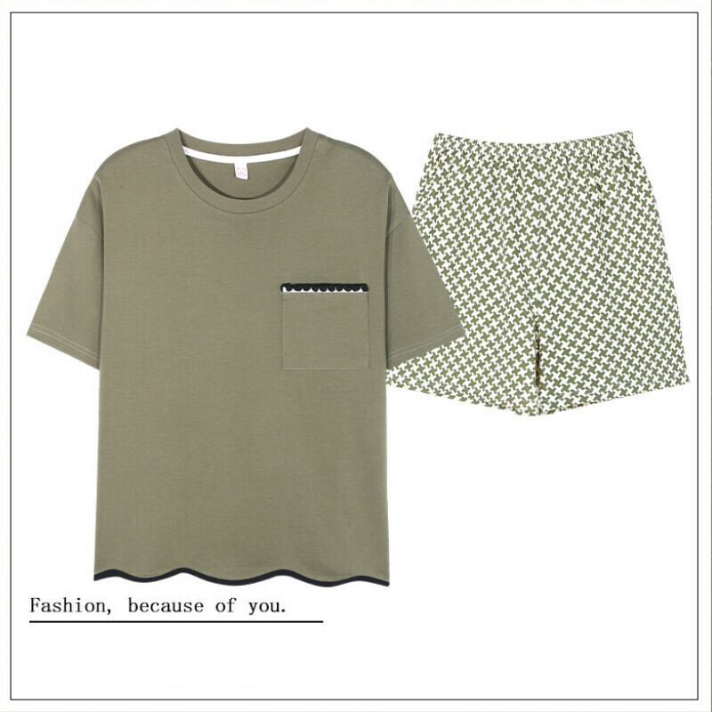 熱賣短袖短褲睡衣套裝【M-XXL碼 AM-20769】【下單后聯絡客服確認發貨尺碼 】