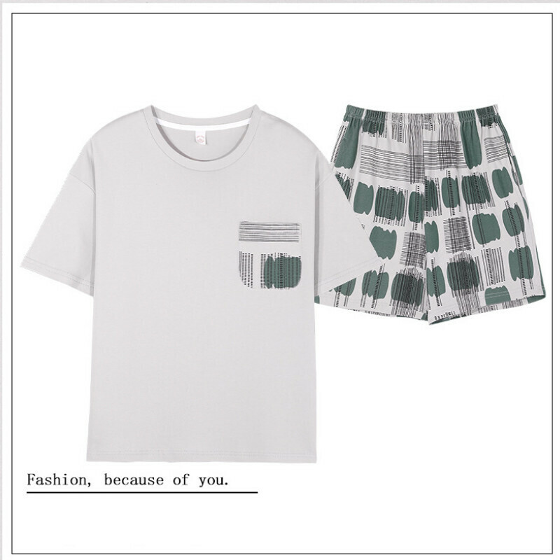 熱賣短袖短褲睡衣套裝【M-XXL碼 AM-20771】【下單后聯絡客服確認發貨尺碼 】